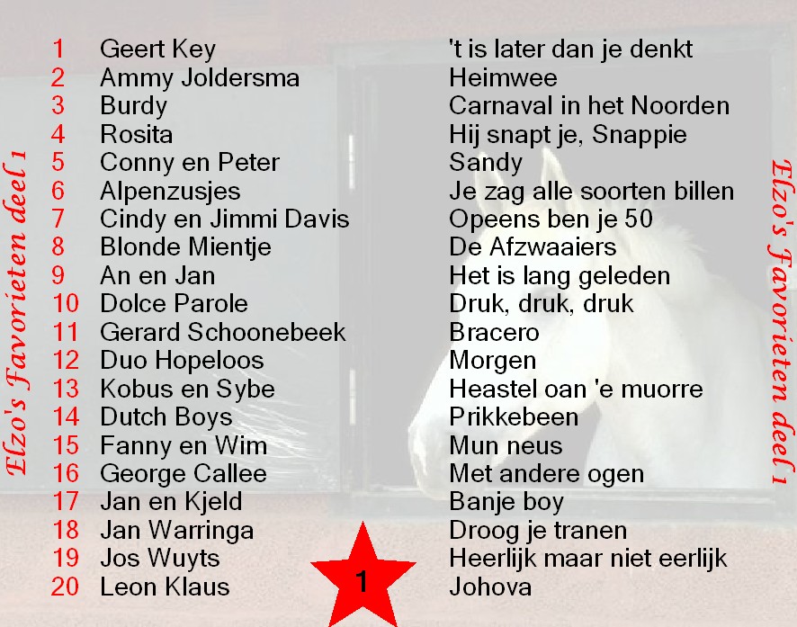 Elzos Favorieten  Deel 01 : Back